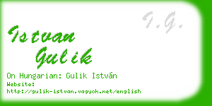 istvan gulik business card