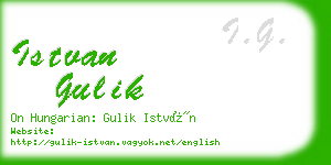 istvan gulik business card